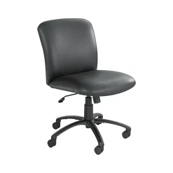 Safco Uber Vinyl Computer and Desk Chair, Black Vinyl (3491BV)