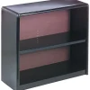 Safco ValueMate Economy 28"H 2-Shelf Steel Bookcase, Black (7170BL)