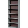 Safco ValueMate Economy 6-Shelf 80"H Steel Bookcase, Gray (7174GR)