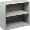 Safco ValueMate Economy 2-Shelf 28"H Steel Bookcase, Gray (7170GR)