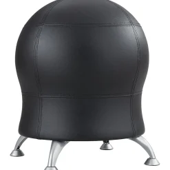 Safco Zenergy Vinyl Ball Chair, Black (4751BV)