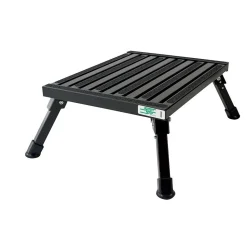 Safety Step Large Folding Aluminum Step, 100lb. (F-08C-BLK)