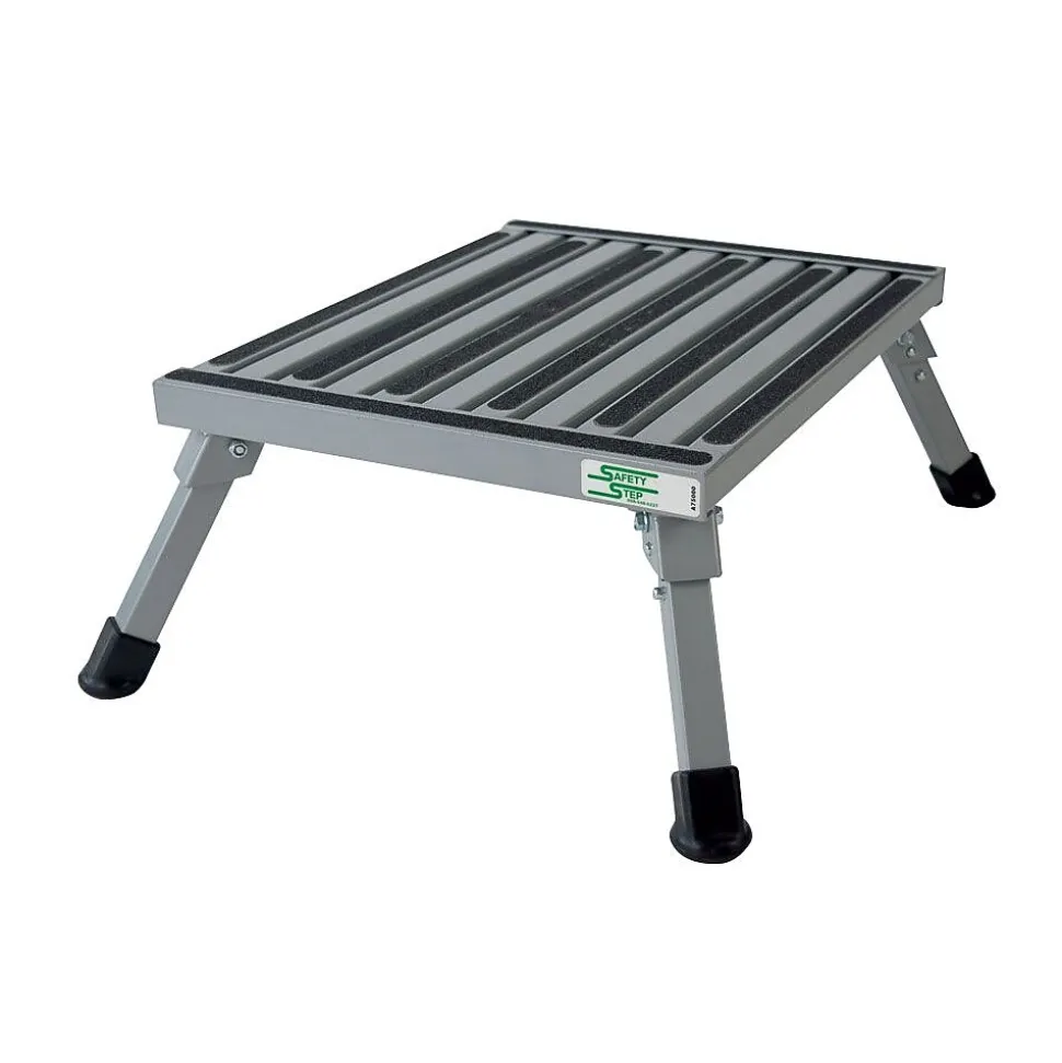 Safety Step Large Folding Aluminum Step, 100lb. (F-08C-S)