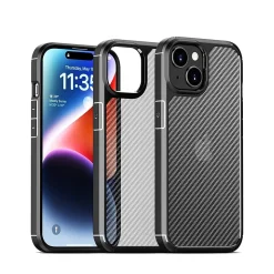 SaharaCase Anti-Slip MagSafe Phone Case for iPhone 15 Plus, Shock Absorbing, Black (CP00448)