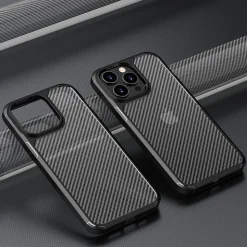 SaharaCase Anti-Slip MagSafe Phone Case for iPhone 15 Pro, Shock Absorbing, Black (CP00457)