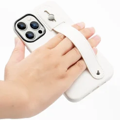 SaharaCase FingerGrip MagSafe Phone Case for iPhone 15 Pro Max, Shock Absorbing, White (CP00479)