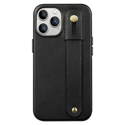 SaharaCase FingerGrip MagSafe Phone Case for iPhone 15 Pro, Shock Absorbing, Black (CP00465)