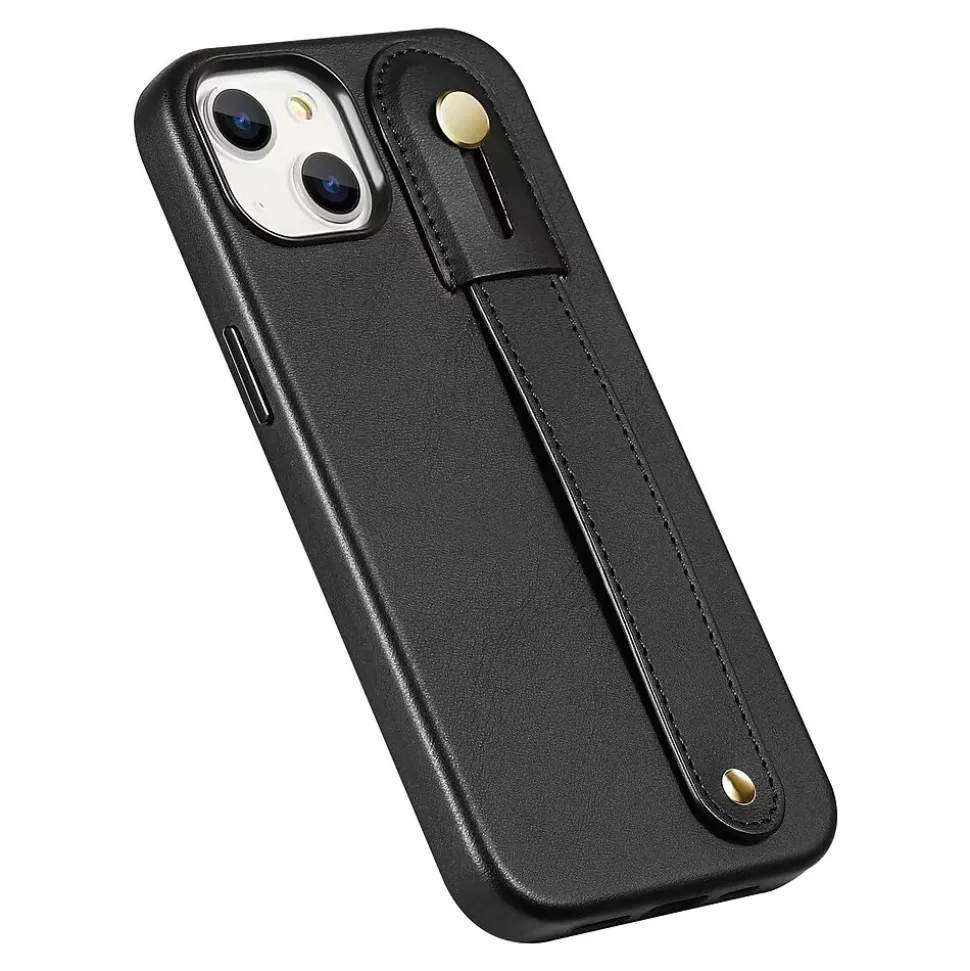 SaharaCase FingerGrip MagSafe Phone Case for iPhone 15, Shock Absorbing, Black (CP00443)