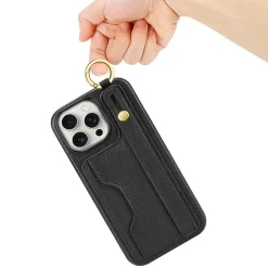 SaharaCase FingerGrip MagSafe Phone Case for iPhone 15 Pro Max, Shock Absorbing, Black (CP00484)