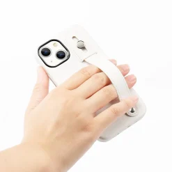 SaharaCase FingerGrip MagSafe Phone Case for iPhone 15 Plus, Shock Absorbing, White (CP00453)