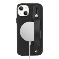 SaharaCase FingerGrip MagSafe Phone Case for iPhone 15 Plus, Shock Absorbing, Black (CP00452)