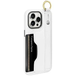 SaharaCase FingerGrip Phone Case for iPhone 15 Pro Max, Shock Absorbing, White (CP00485)