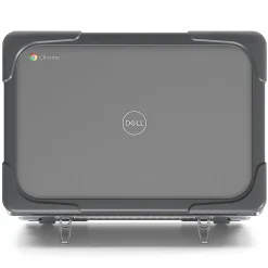 SaharaCase Hard Shell Laptop Case for Dell Chromebook, Gray/Clear (LT00054)