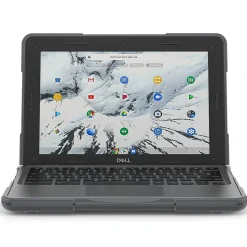 SaharaCase Hard Shell Laptop Case for Dell Chromebook, Gray/Clear (LT00054)