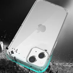 SaharaCase Hybrid-Flex Hard Shell MagSafe Phone Case for iPhone 15 Plus, Shock Absorbing, Clear (CP00447)