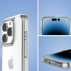 SaharaCase Hybrid-Flex Hard Shell MagSafe Phone Case for iPhone 15 Pro, Shock Absorbing, Clear (CP00456)