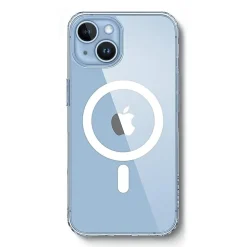 SaharaCase Hybrid-Flex Hard Shell MagSafe Phone Case for iPhone 15 Plus, Shock Absorbing, Clear (CP00450)