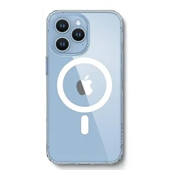 SaharaCase Hybrid-Flex Hard Shell MagSafe Phone Case for iPhone 15 Pro, Shock Absorbing, Clear (CP00459)