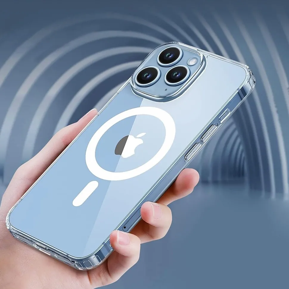 SaharaCase Hybrid-Flex Hard Shell Case, Tempered Glass Screen, Camera Protector for iPhone 15 Pro Max, Clear (CP472ZD128ZD131)