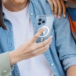 SaharaCase Hybrid-Flex Hard Shell Case, Tempered Glass Screen, Camera Protector for iPhone 15 Pro Max, Clear (CP472ZD128ZD131)