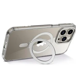 SaharaCase Hybrid-Flex Kickstand MagSafe Phone Case for iPhone 15 Pro Max, Shock Absorbing, Clear (CP00473)