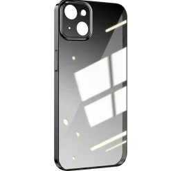 SaharaCase Hybrid-Flex Ultra Thin MagSafe Phone Case for iPhone 15 Plus, Shock Absorbing, Black (CP00449)