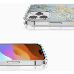 SaharaCase MagSafe Phone Case for iPhone 15 Pro Max, Shock Absorbing, Blue Marble (CP00475)