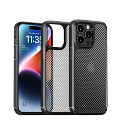 SaharaCase Rugged Case for iPhone 15 Pro Max with Glass Screen, Camera Protector, Shock Absorbing, Black (CP470ZD128ZD131)