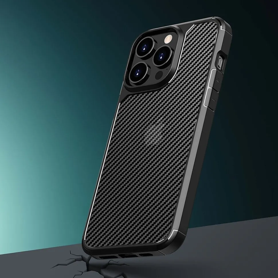 SaharaCase Rugged Case for iPhone 15 Pro Max with Glass Screen, Camera Protector, Shock Absorbing, Black (CP470ZD128ZD131)