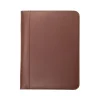 Samsill Contrast Stitch Leather Padfolio, Tan (SAM71716)