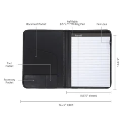 Samsill Professional Pad Holder, Black (70810)