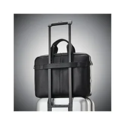 Samsonite Classic Laptop Briefcase, Black Leather (126038-1041)