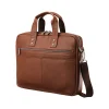 Samsonite Classic Leather Slim Briefcase, Cognac (126038-1221)