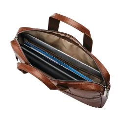 Samsonite Classic Leather Slim Briefcase, Cognac (126038-1221)