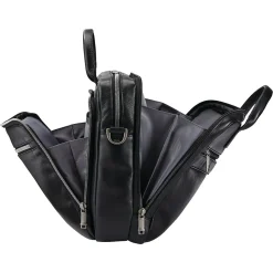 Samsonite Classic Leather Top Loading Briefcase, Black (126039-1041)