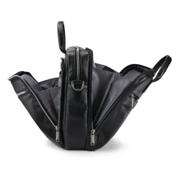 Samsonite Classic Leather Top Loading Briefcase, Black (126039-1041)