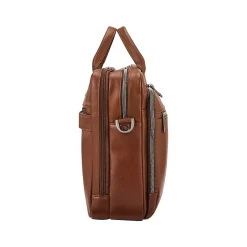 Samsonite Classic Leather Top Loading Briefcase, Cognac (126039-1221)