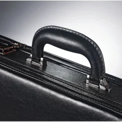 Samsonite Expandable Laptop Attache, Black Leather (44077-1041)