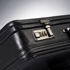 Samsonite Expandable Laptop Attache, Black Leather (44077-1041)