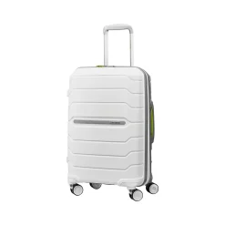 Samsonite Freeform 21.25" Hardside Carry-On Suitcase, 4-Wheeled Spinner, TSA Checkpoint Friendly, White/Gray (78255-4744)