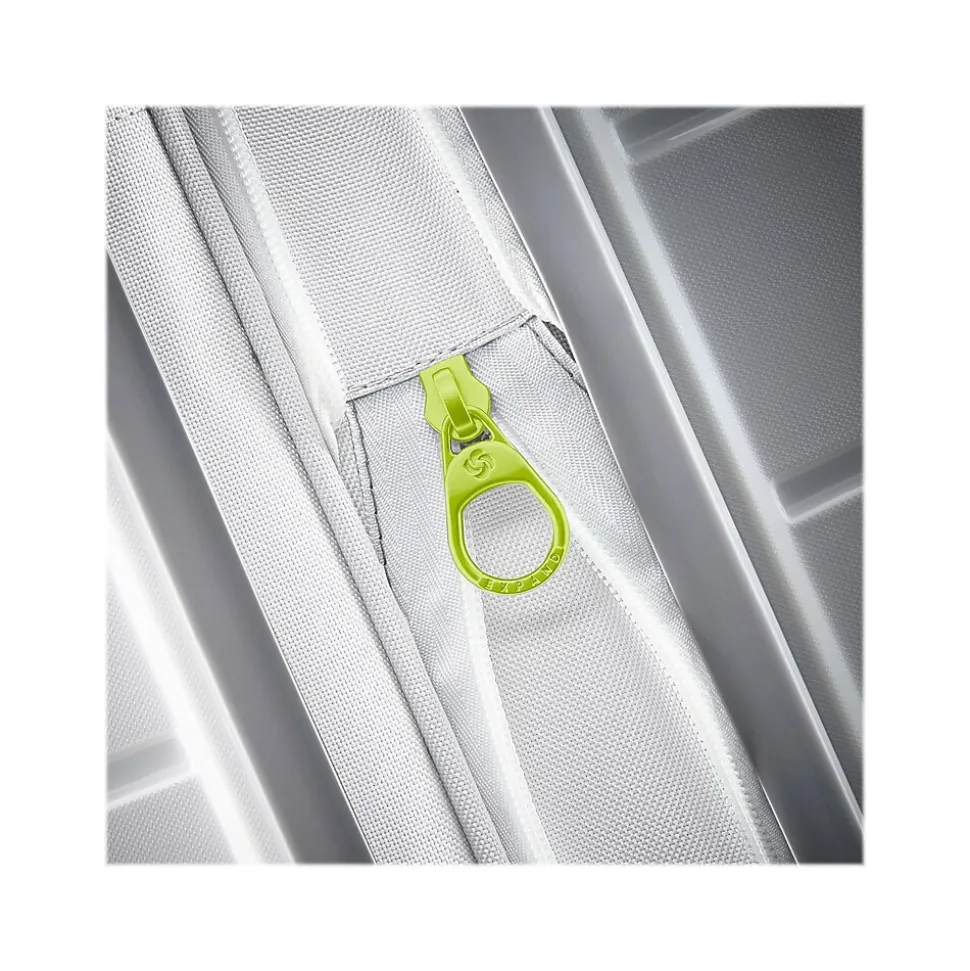 Samsonite Freeform 21.25" Hardside Carry-On Suitcase, 4-Wheeled Spinner, TSA Checkpoint Friendly, White/Gray (78255-4744)