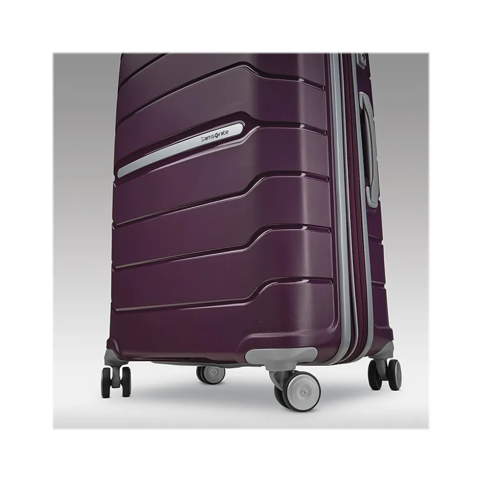 Samsonite Freeform 21.25" Hardside Carry-On Suitcase, 4-Wheeled Spinner, TSA Checkpoint Friendly, Amethyst Purple (78255-B170)