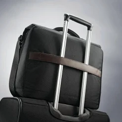 Samsonite Kombi Laptop Briefcase, Brown/Black Nylon (92314-1051)