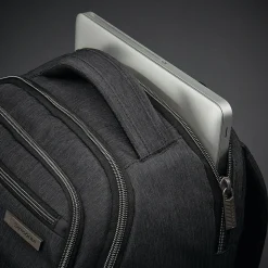 Samsonite Modern Utility Double Shot Backpack, Charcoal Heather, Ripstop Polyester (102976-5794)