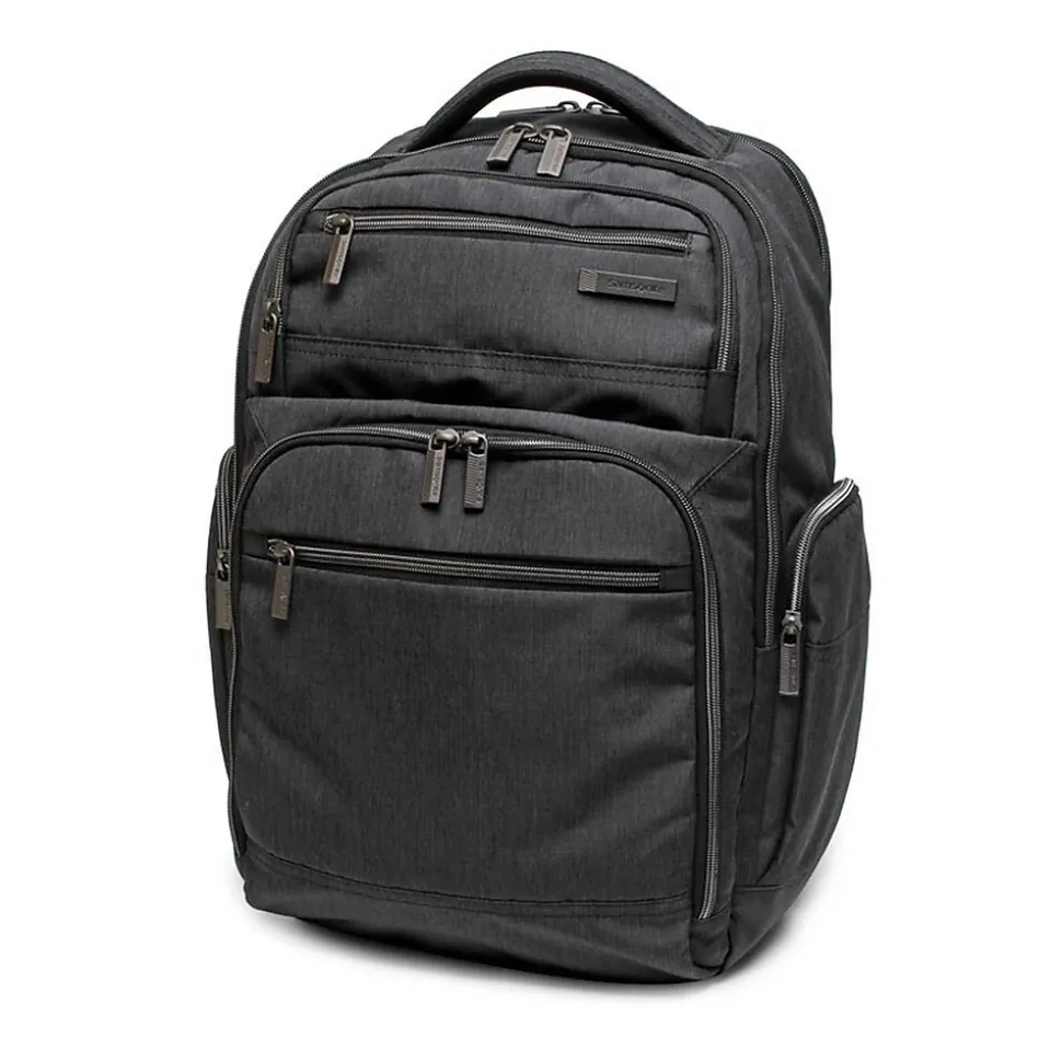 Samsonite Modern Utility Double Shot Backpack, Solid, Charcoal Heather (89574-5794)
