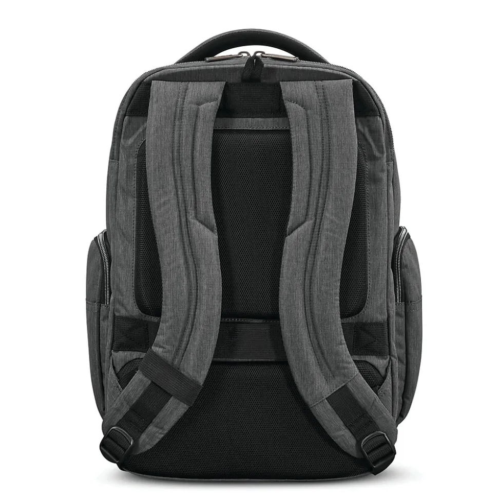 Samsonite Modern Utility Double Shot Backpack, Solid, Charcoal Heather (89574-5794)