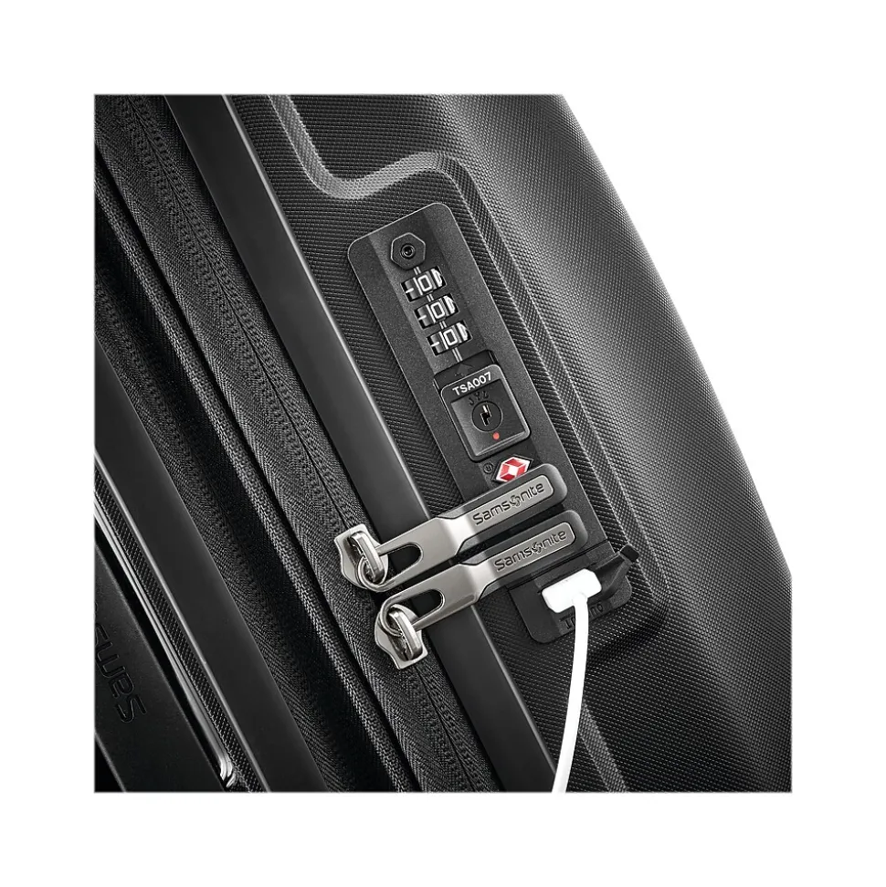 Samsonite Outline Pro 23" Hardside Carry-On Suitcase, 4-Wheeled Spinner, TSA Checkpoint Friendly, Midnight Black (137393-1548)