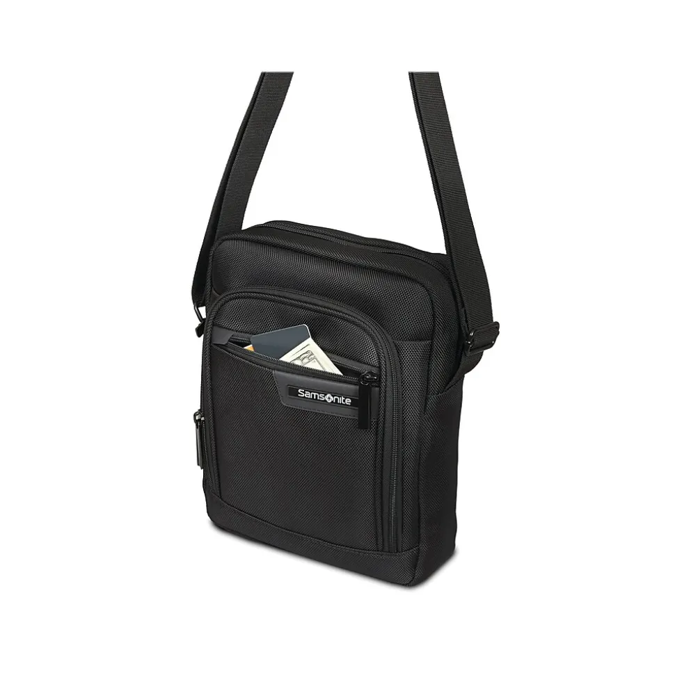 Samsonite Polyester Cross-Body Messenger Bag, Black (147176-1041)