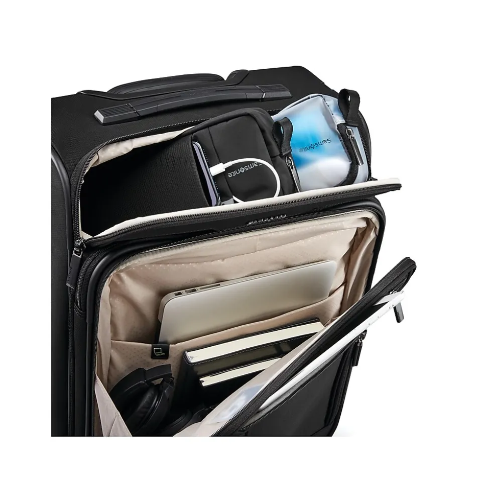 Samsonite Silhouette 17 23" Carry-On Suitcase, 4-Wheeled Spinner, Black (139016-1041)