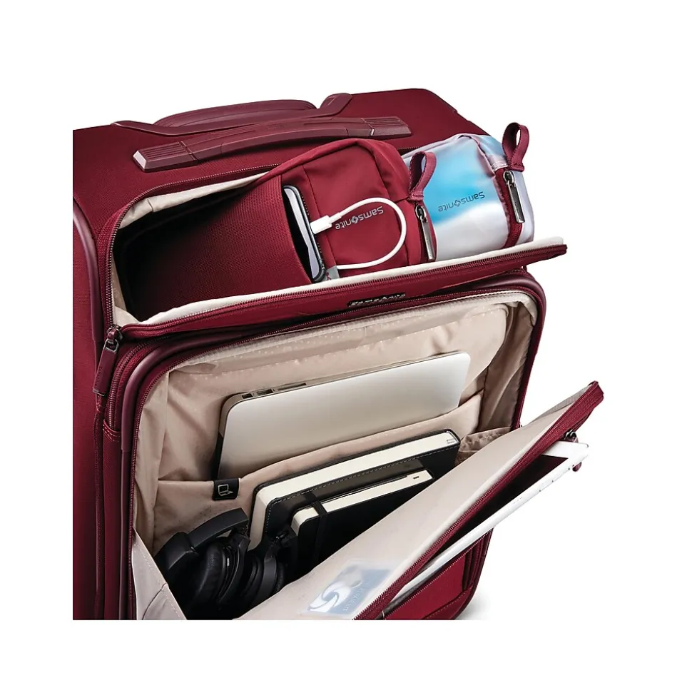 Samsonite Silhouette 17 23" Carry-On Suitcase, 4-Wheeled Spinner, Merlot (139016-2136)